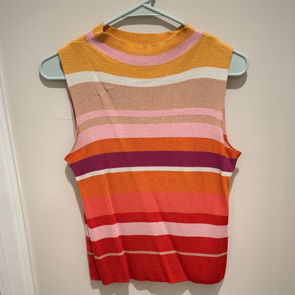 Ann Taylor Striped Sleeveless Top